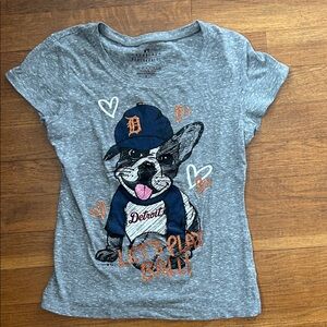 5th & Ocean Gray Detroit Baseball Tee